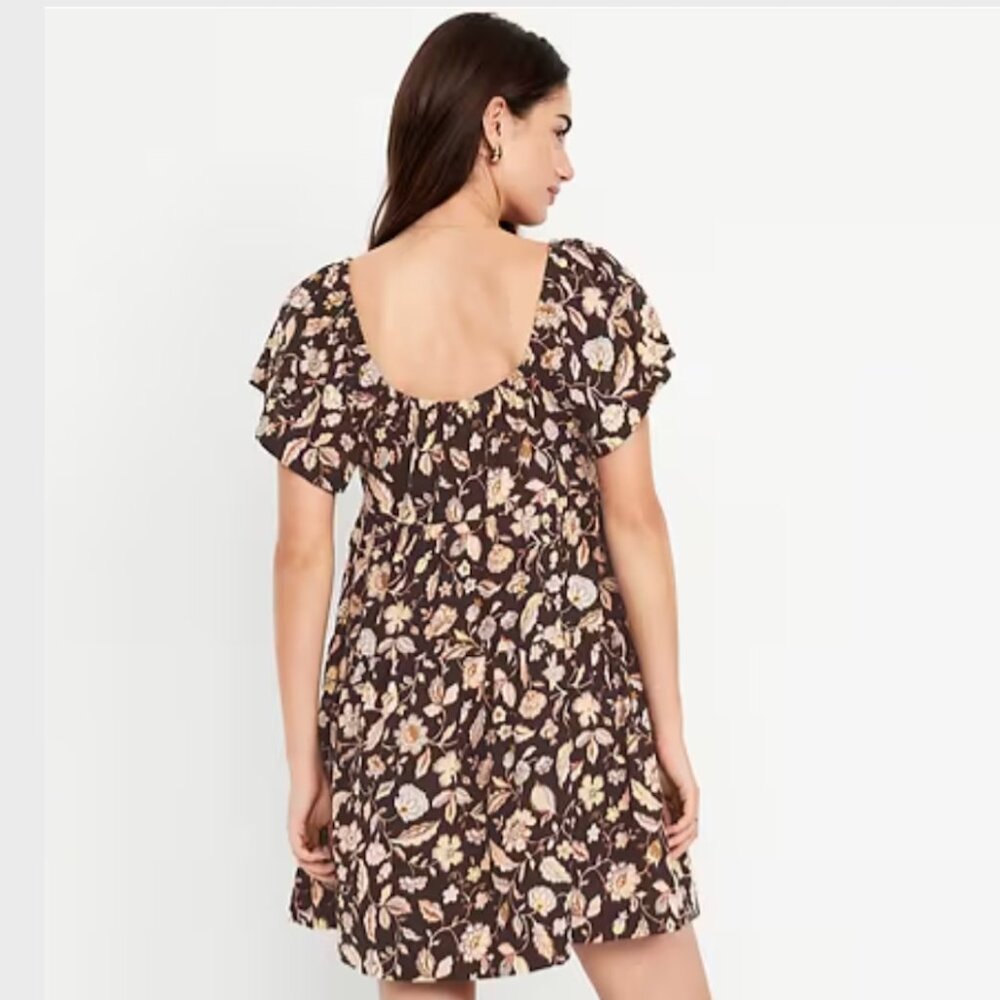 Mini Floral Swing Dress - Picture 5 of 7